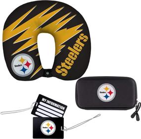 img 3 attached to 🏈 Travel in Style with the NFL Pittsburgh Steelers 4 Piece Travel Set