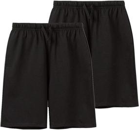 img 3 attached to UNACOO Unisex 2 Pack Cotton Shorts Boys' Clothing : Shorts