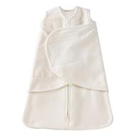 halo sleepsack swaddle, micro fleece, 3-way adjustable wearable blanket, cream, small (3-6 months), tog 3.0 logo