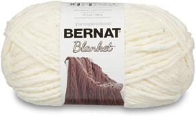 img 1 attached to Ultra-Soft Bernat Blanket Big Ball Yarn (10006) in Vintage White: Perfect for Cozy Knits and Crochets