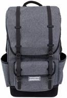 🐶 cutie bum: premium dog carrier backpack for small pets 7-15lbs - airline approved, waterproof bottom - ideal for hiking & travel (heather grey) logo