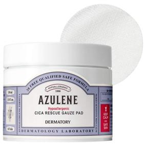 img 4 attached to 🌿 Dermatory Azulene Hypoallergenic CICA Rescue Gauze Pad for Irritated Skin - Soothing Moisturizer, skin-restoring, Allergen-Free, Fragrance-Free, Dermatologist Tested (Pack of 60 Pads)