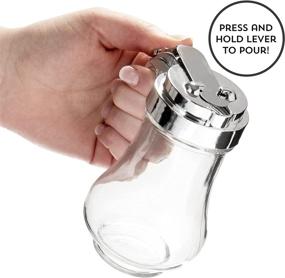 img 1 attached to Syrup Dispenser, 6.75oz (200mL) - No-Drip Glass Bottle Pourers for Maple Syrup, Salad Dressings, Honey, Sugar, Oils, Sauces, & Condiments - Ideal for Home, Cafes & Restaurants - Pancakes & Waffles