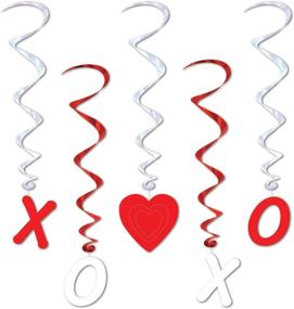 img 1 attached to Valentine Spiral Decorations (5/Pkg)