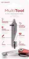 🔧 enhanced keysmart multitool - versatile 5-in-1 keychain tool with box cutter, ruler, pry bar, phillips & flat head screwdriver логотип