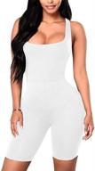 👗 ymduch women's sleeveless bodycon jumpsuit - fashion-forward women's clothing for a chic look in jumpsuits, rompers & overalls logo