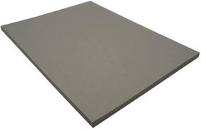 img 3 attached to 📄 Riverside 3D Construction Paper - Slate Gray - 9x12 - Pack of 50 Sheets