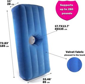 img 2 attached to 🍑 The Original YESINDEED Brazilian Butt Lift Bed: Dr. Approved Inflatable BBL Mattress for Post Surgery Recovery, Waterproof Comfort + Carrying Bag & Air Pump