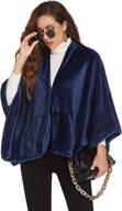 🧥 stylish cardigan sweater coat for fall winter - ekouaer women's shawls and wraps featuring open front poncho cape design with spacious pockets logo