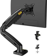 🖥️ nb north bayou f80 full motion swivel gas spring monitor desk mount stand for 17-30'' monitors (4.4lbs-19.8lbs) - computer monitor stand logo