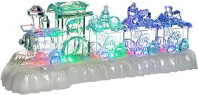 img 4 attached to 🚂 WeRChristmas 31cm Pre-Lit LED Musical Christmas Train Scene Decoration (Acrylic) - Multi-Coloured, Colour Changing