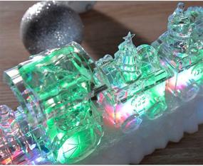 img 2 attached to 🚂 WeRChristmas 31cm Pre-Lit LED Musical Christmas Train Scene Decoration (Acrylic) - Multi-Coloured, Colour Changing
