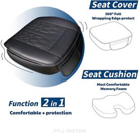 img 3 attached to Memory Foam Truck Seat Cushion by FNJ: Designed for Full Size Trucks and SUVs