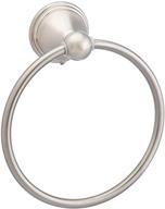 🔔 satin nickel modern towel ring, 6.3-inch diameter - amazon basics logo