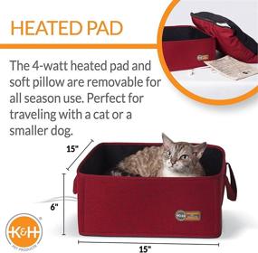 img 3 attached to 🐱 K&amp;H Pet Products Thermo-Basket Indoor Heated Cat Bed, Foldable, 15in x 15in, 4W" - "K&amp;H Pet Thermo-Basket Indoor Heated Cat Bed, Foldable Design, 15in x 15in, 4W