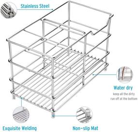 img 1 attached to Chrome Stainless Steel Rustproof Electric Toothbrush Holder Stand with Multi-Functional 5 Slots for Bathroom Toothpaste Holder - Amazer