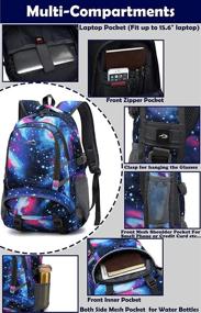 img 3 attached to Backpack Business Charging Compartment Reflective Backpacks and Laptop Backpacks