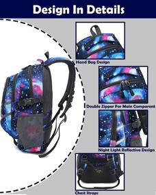 img 2 attached to Backpack Business Charging Compartment Reflective Backpacks and Laptop Backpacks