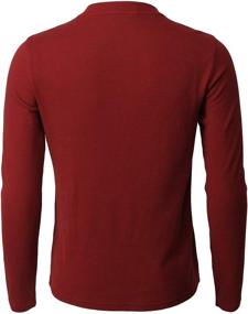 img 2 attached to H2H Casual Henley Shirts KMTTL062 Men's Clothing