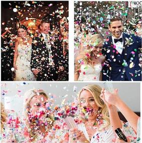 img 1 attached to 🎉 Premium Pack of 6 Confetti Poppers Cannons for Festive Celebrations: Weddings, Graduations, New Year's, Baby Showers, Kids' Birthdays, and More!