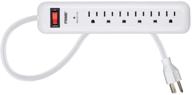 monoprice outlet surge protector power logo