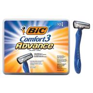 🔝 quality and comfort combined: bic comfort 3 advance men's disposable razor logo