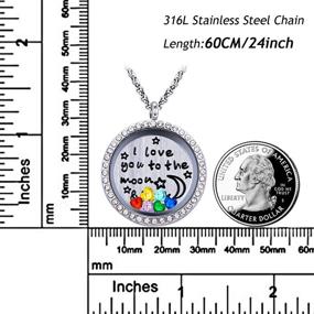 img 3 attached to YouFENG Floating Living Memory Locket Pendant Necklace: A Symbolic Family Tree of Life Birthstone Necklace