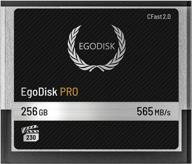 💾 egodisk pro 256gb cfast 2.0 card - ideal for blackmagic design ursa mini 4k/4.6k, canon xc10/xc15/1dx mark ii/c200, hasselblad h6d-50c/h6d-100c, atomos, and phantom veo s - 3 year warranty included logo