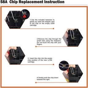 img 3 attached to 🖨️ LxTek Compatible Toner Cartridge Replacement for HP 58A CF258A 58X CF258X, Laserjet Pro M404 M428 Printer Tray, Pack of 2 Black Cartridges, NO Chip