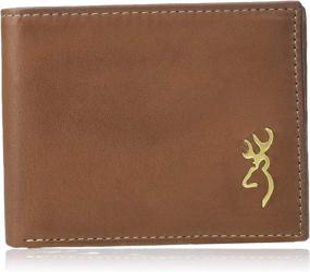 img 4 attached to 👜 Cognac Leather Men's Bi-Fold Wallet - Browning Wallets, Card Cases & Money Organizers