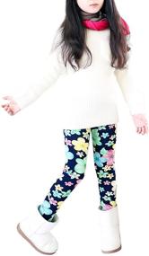 img 3 attached to BOOPH Winter Fleece Leggings: Enhance Your Bohemian Girls' Wardrobe with Stylish Clothing and Leggings