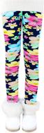 booph winter fleece leggings: enhance your bohemian girls' wardrobe with stylish clothing and leggings logo