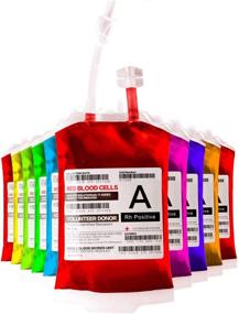 img 4 attached to 🧛 Reusable Halloween Drink Pouches - 10 Pack of meowtastic Blood Bag for Drinks, Heavy Duty, Reclosable - Ideal for Halloween Party Favors, Costume Props, and Halloween Themed Events