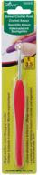 clover amour crochet hook set: 3.5mm & 3.50mm, red - high quality ergonomic hooks for smooth crocheting logo