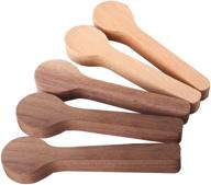 premium wood carving spoon blank kit for whittler beginners - beech and walnut wood craft set (5 pack) logo