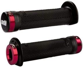 img 1 attached to ODI Ruffian Lock-On ATV Hand Grips - Black/Red Clamps / 120MM