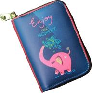 🐘 elephant-themed women's handbags & wallets with credit holder print logo