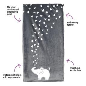 img 1 attached to 🐘 Boppy Changing Pad Cover, Elephant Kisses, 16x32 Inch - Improve your SEO