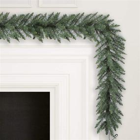 img 1 attached to 🎄 Vickerman 9' Camdon Fir Artificial Christmas Garland: Unlit Faux Holiday Garland for Indoor Seasonal Home Decor