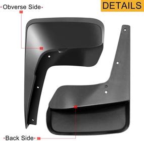 img 1 attached to 🚗 Durable Set of 4 Mud Flaps Splash Guards for Dodge Grand Caravan 2011-2019 Town & Country 2011-2017 V6 3.6L - Easy Installation, No Running Boards Required