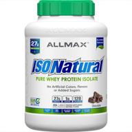 allmax nutrition isonatural protein chocolate logo