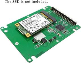 img 1 attached to NFHK mSATA Mini PCI-E SATA SSD to 2.5 inch IDE 44pin Notebook Laptop Hard Drive Enclosure - White