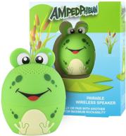 🔊 ampedphibian mini bluetooth animal wireless speaker for kids - true wireless stereo technology - pair with another tws pet for room-filling sound - suitable for all ages logo