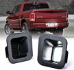 🔦 xprite led smoke lens license plate lights for dodge ram 1500 2500 3500 pickup truck (2003-2018), diamond white 6000k, 2 pcs logo