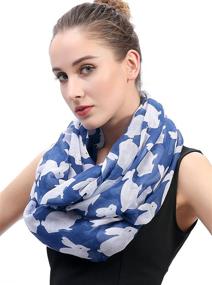img 3 attached to Lina Lily Rabbit Infinity Lightweight Women's Accessories for Scarves & Wraps