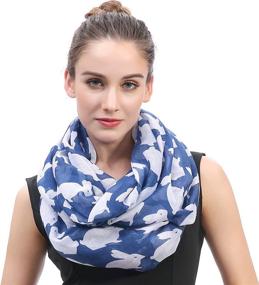 img 4 attached to Lina Lily Rabbit Infinity Lightweight Women's Accessories for Scarves & Wraps