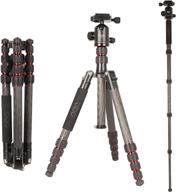 🎥 capture stunning shots with obo n3 carbon fiber camera tripods - perfect for digital dslr cameras with quick release plate and ball head logo