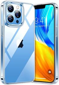 img 4 attached to 💎 TORRAS Diamond Compatible for iPhone 13 Pro Max Case - Ultra Clear, Non Yellowing with Real Military Protection, Shockproof, Anti-Scratch Slim Fit Case - Clear