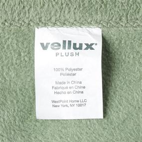 img 2 attached to Vellux Plush Blanket - King Size | Heavyweight Micromink | Warmest Bedspread for Winter | Sage Green