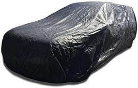 img 3 attached to Waterproof Hearse Car Cover for Cadillac, Chrysler, Lincoln - Fits up to 260 inches - Funeral Coach Wagon - Ultrashield Black